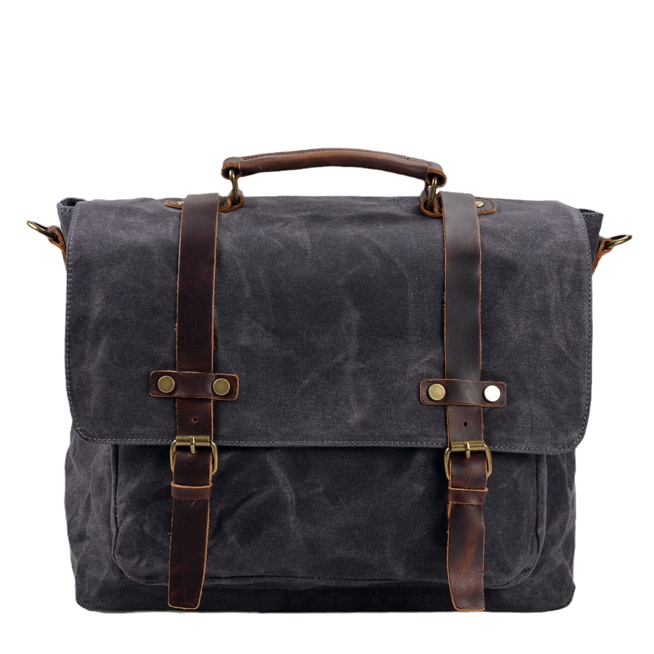 Messenger-Tasche aus Canvas und Leder | BRUGES