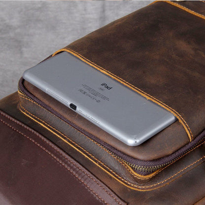 Rucksack aus hellbraunem Leder | MORITZ