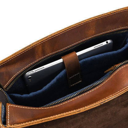 Leder-Rucksack mit umklappbarer Rückseite | GIRONA