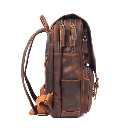 Brauner Lederrucksack | BIEFELD