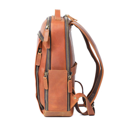 Leder-Laptop-Rucksack | LARVIK