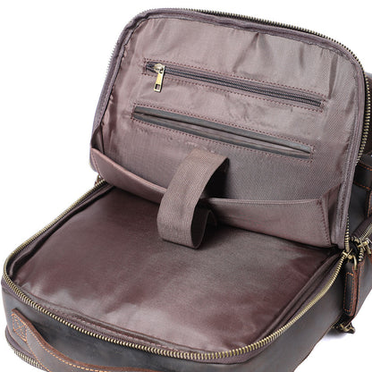 Leder-Laptop-Rucksack | LARVIK