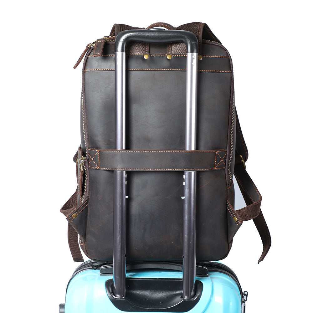 Leder-Laptop-Rucksack | LARVIK