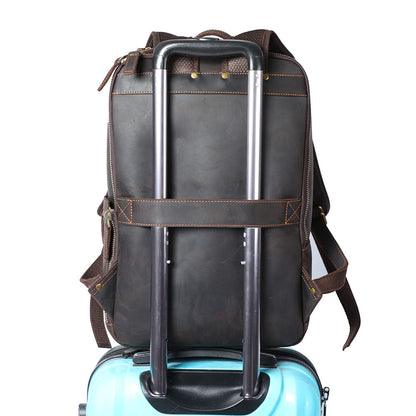 Leder-Laptop-Rucksack | LARVIK