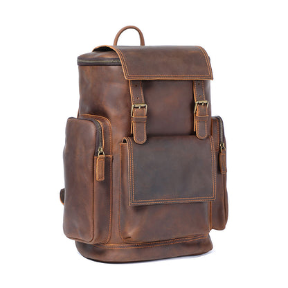 Leder-Laptop-Rucksack | KALMAR