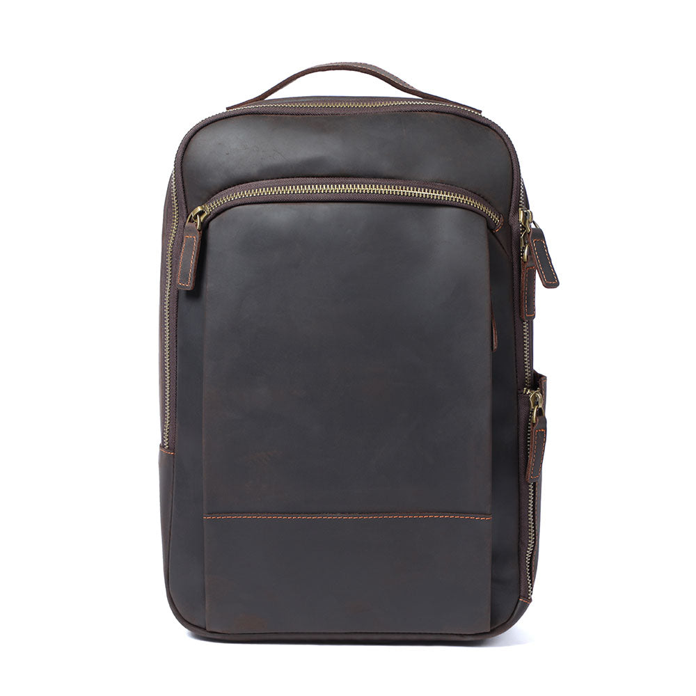 Leder-Laptop-Rucksack | LARVIK