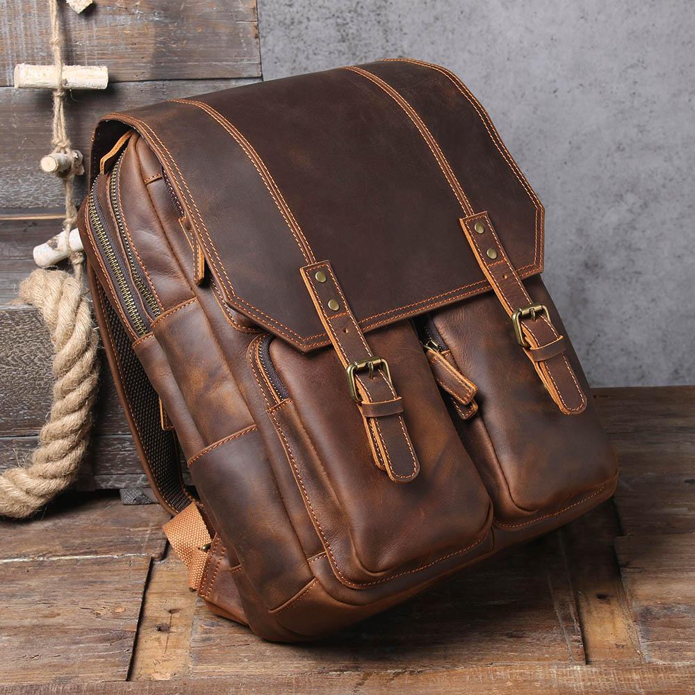 Brauner Lederrucksack | BIEFELD