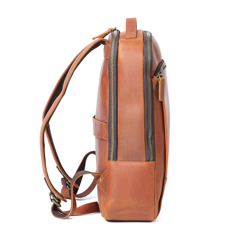 Leder-Laptop-Rucksack | LARVIK