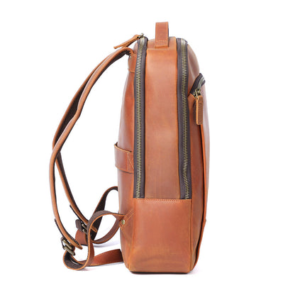 Leder-Laptop-Rucksack | LARVIK