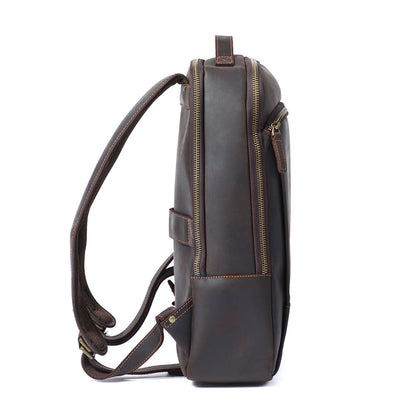 Leder-Laptop-Rucksack | LARVIK