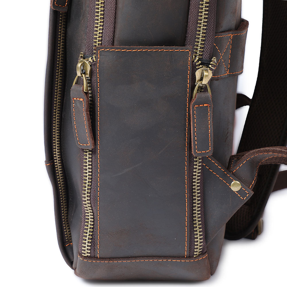 Leder-Laptop-Rucksack | LARVIK