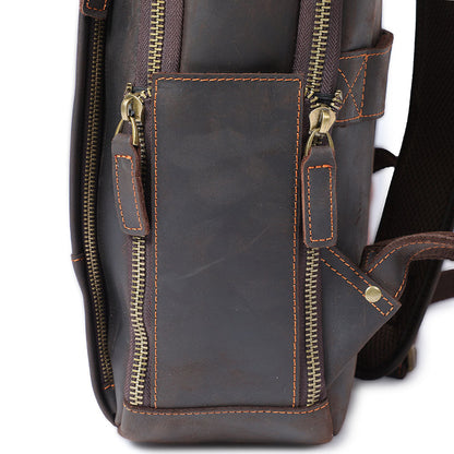 Leder-Laptop-Rucksack | LARVIK