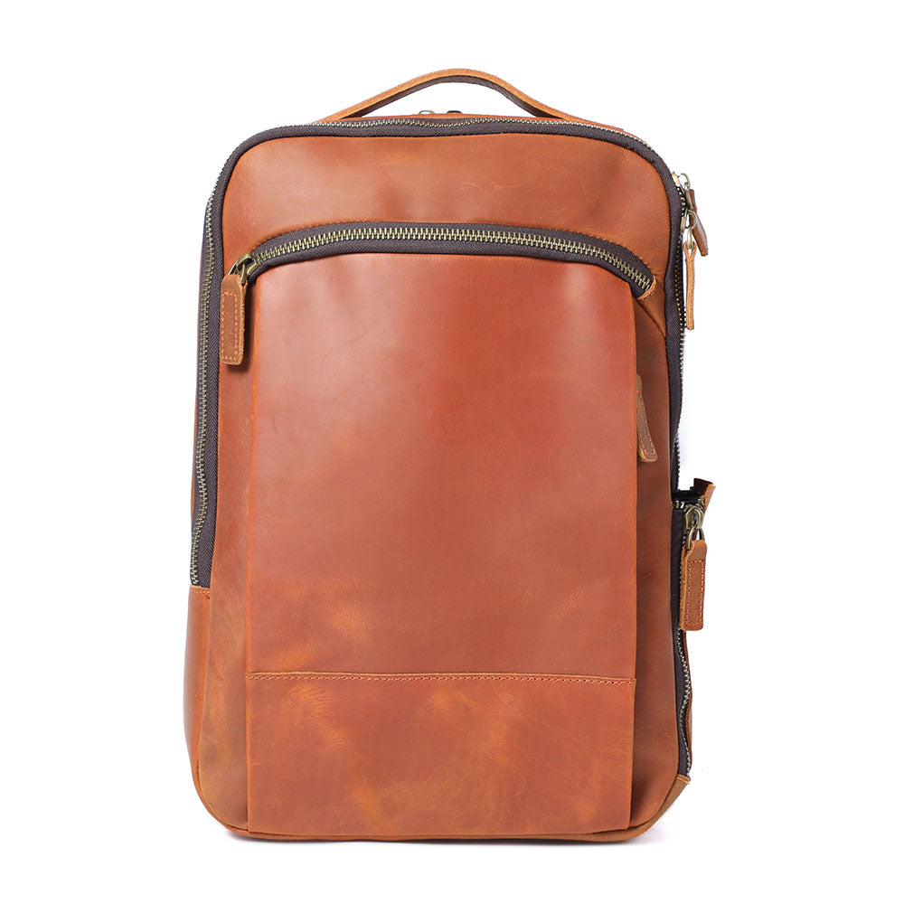 Leder-Laptop-Rucksack | LARVIK
