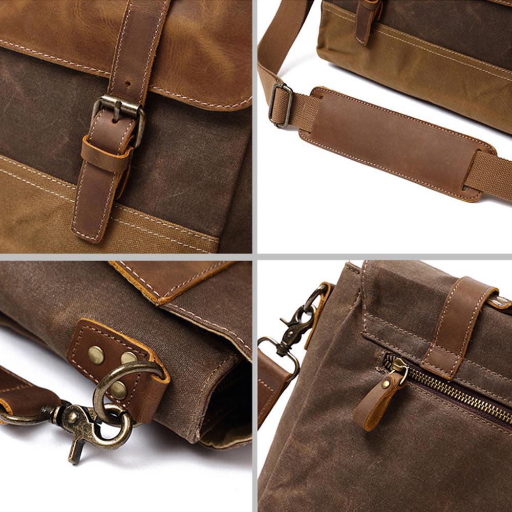 Messenger-Tasche aus gewachstem Canvas | MOKALO