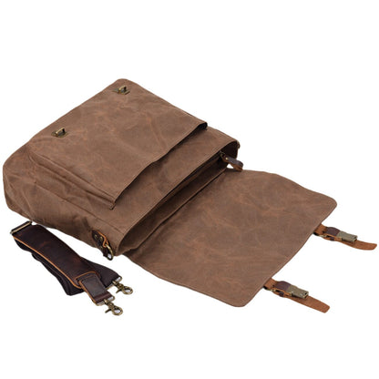 Messenger-Tasche aus Canvas und Leder | BRUGES