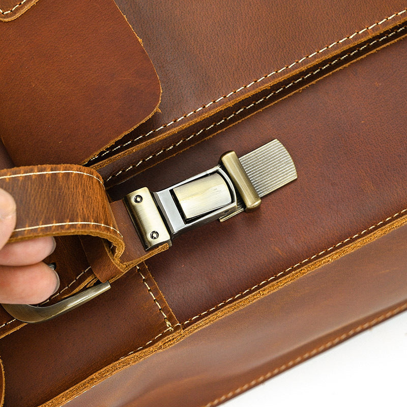 Leder-Rucksack mit umklappbarer Rückseite | GIRONA