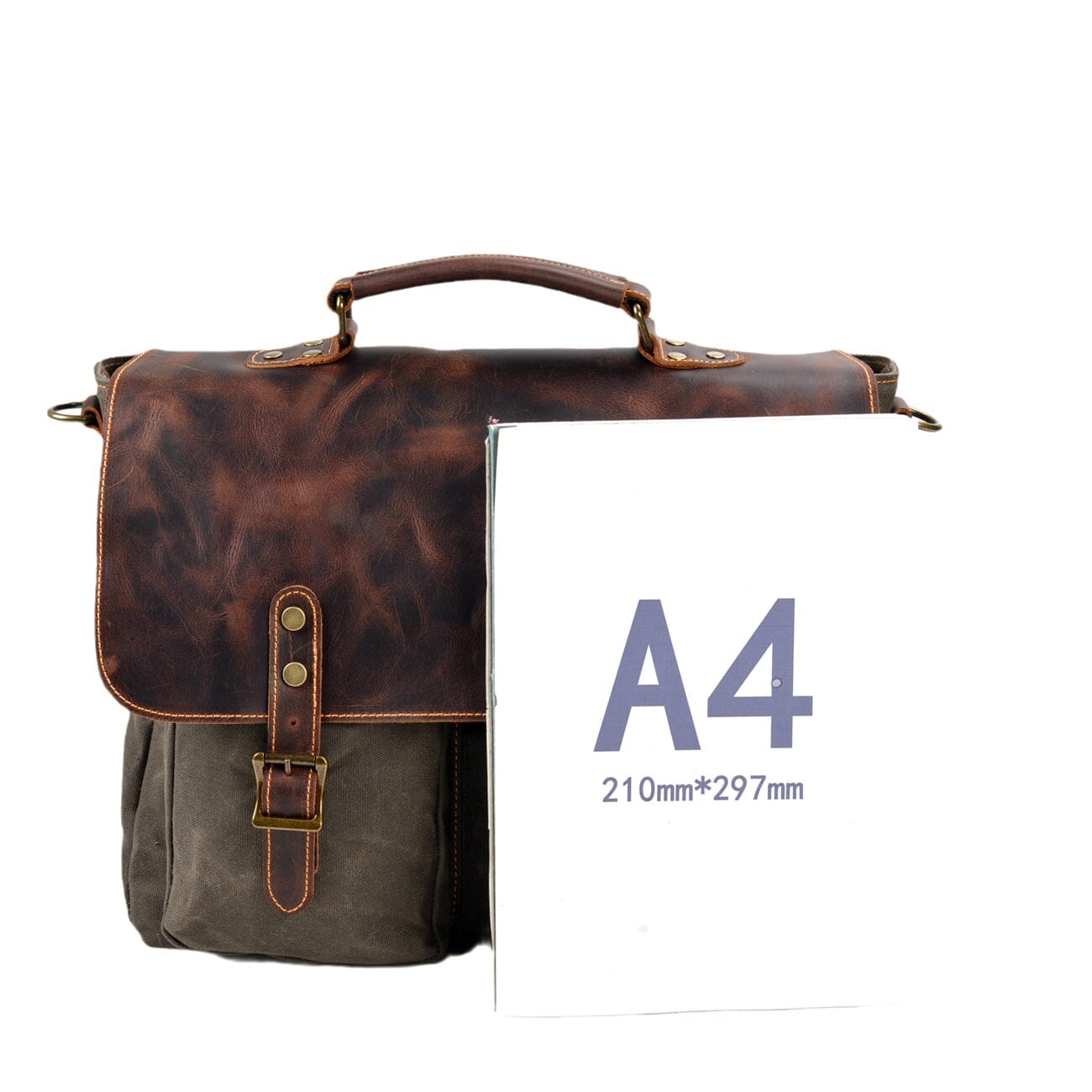 Vintage-Messenger-Tasche aus Canvas | ANSEN