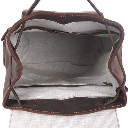 Lederrucksack mit Kordelzug | FLAM