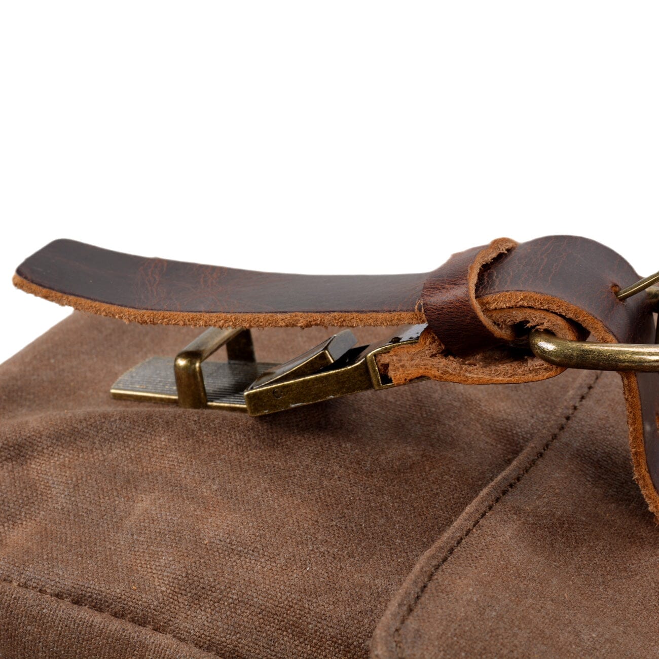 Messenger-Tasche aus Canvas und Leder | BRUGES