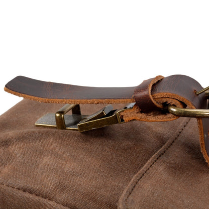 Messenger-Tasche aus Canvas und Leder | BRUGES