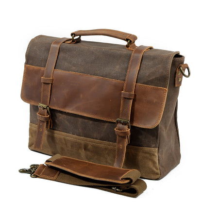 Messenger-Tasche aus gewachstem Canvas | MOKALO