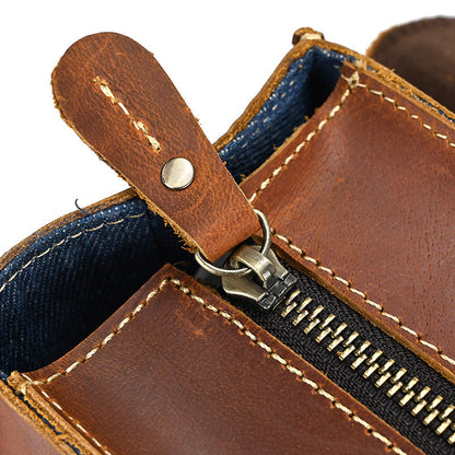 Leder-Rucksack mit umklappbarer Rückseite | GIRONA