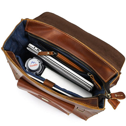 Leder-Rucksack mit umklappbarer Rückseite | GIRONA